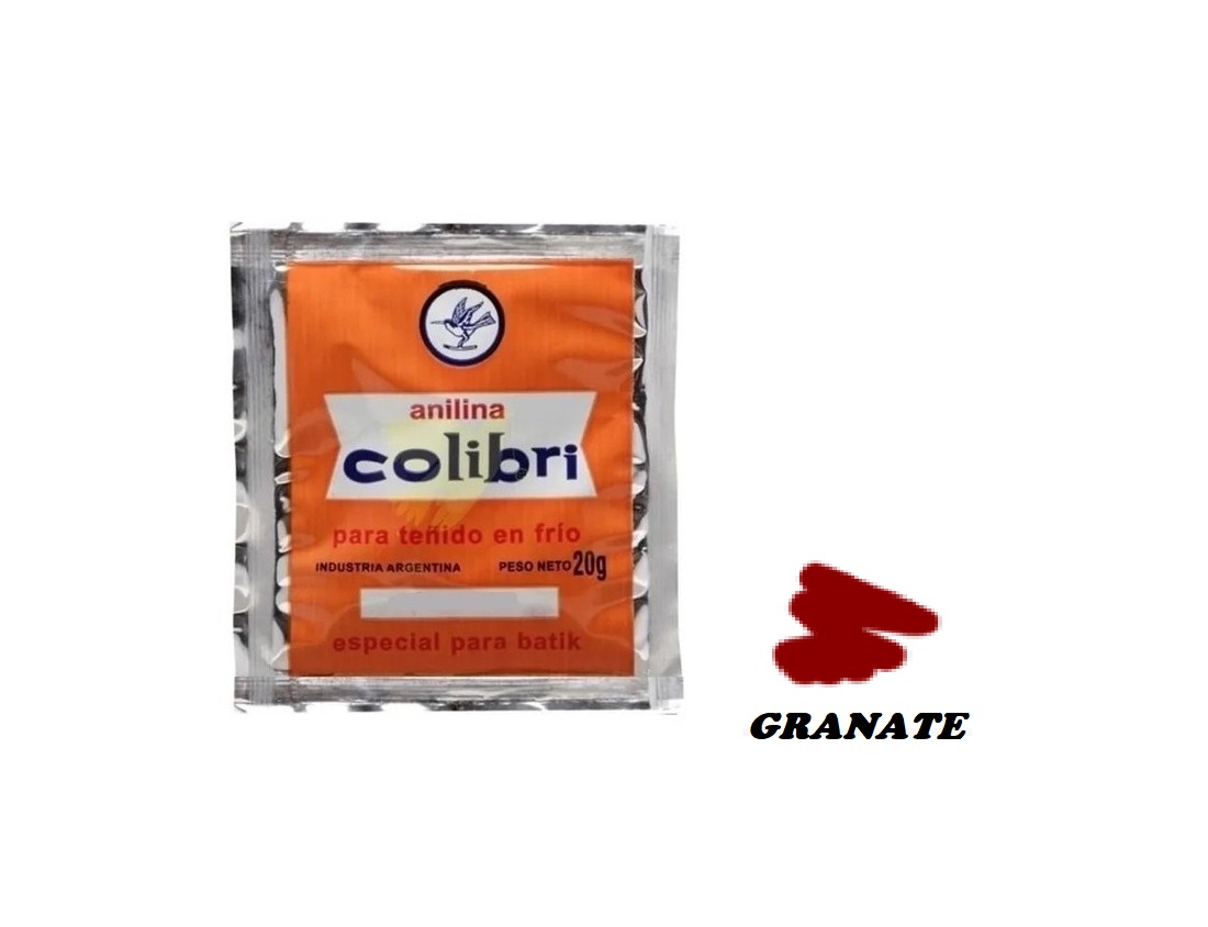 ANILINA COLIBRI granate 20g  (x uni)